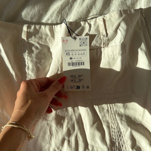 ZARA cream midi skirt. BRAND NEW WITH TAG - Picture 3 of 4